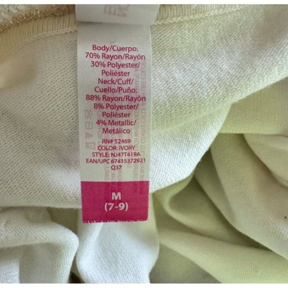 No Boundaries Womens Medium Off-White Sweater Dress - Picture 4 of 10